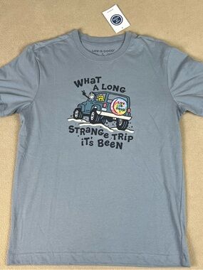 Life Is Good Jake & Rocket Long Strange Trip T-Shirt. Long It's Been. Men's Sz S
